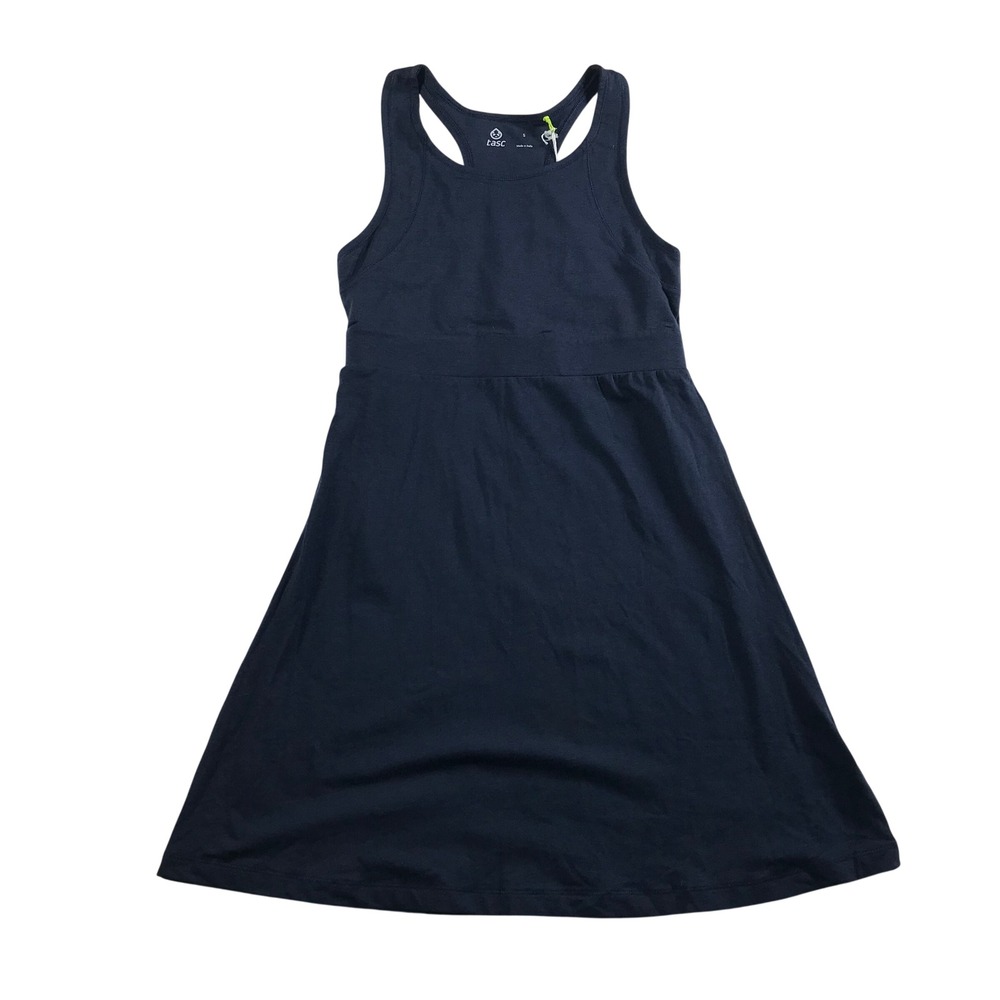 Tasc Performance Rhythm Racer Back Dress Classic Navy TW863-416 Small NWT